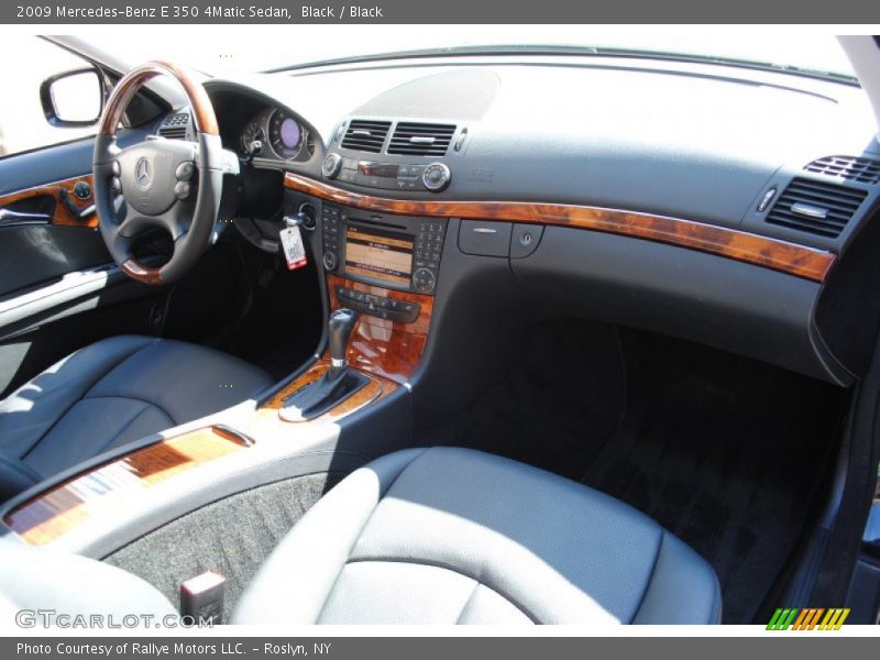 Black / Black 2009 Mercedes-Benz E 350 4Matic Sedan