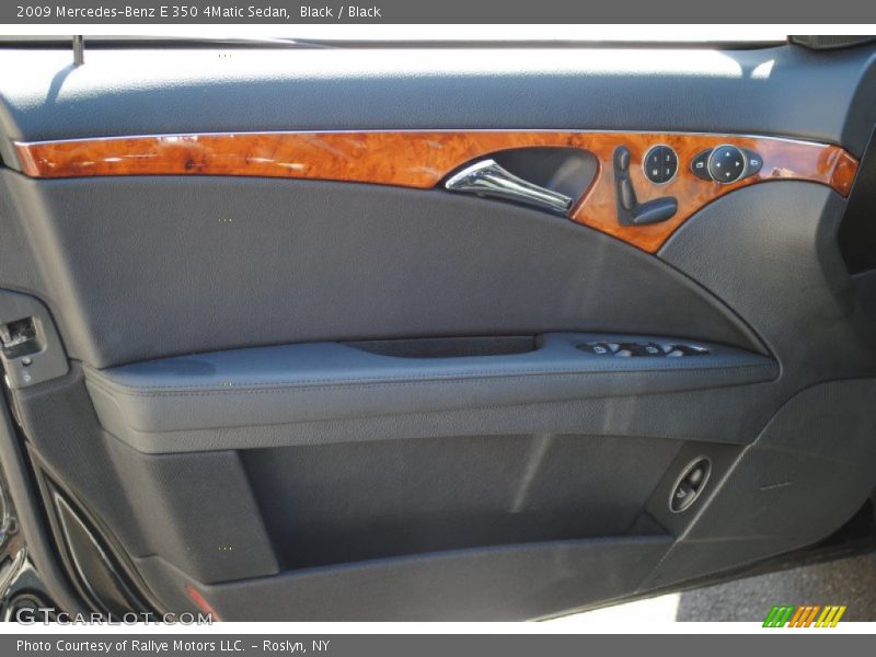 Black / Black 2009 Mercedes-Benz E 350 4Matic Sedan