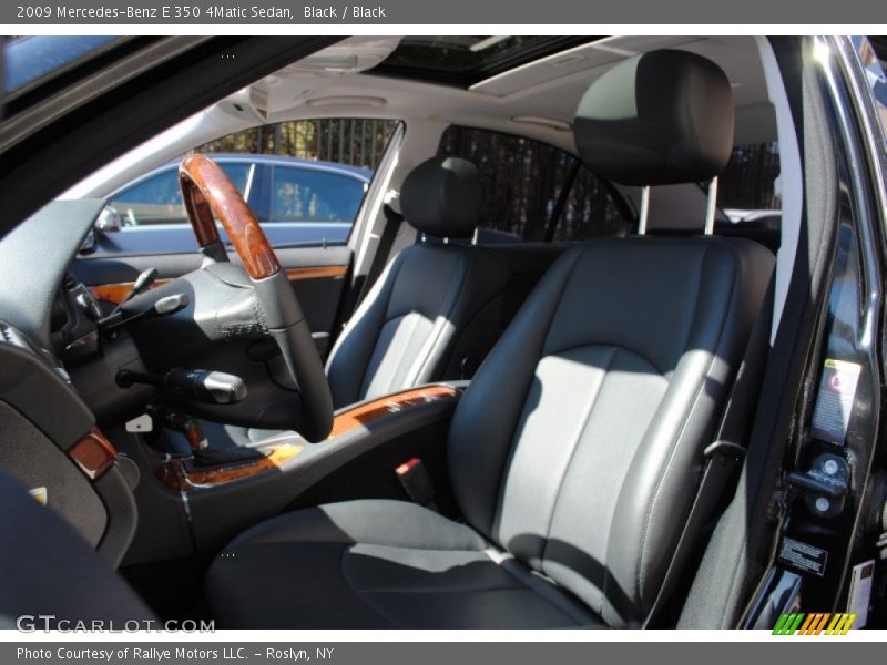 Black / Black 2009 Mercedes-Benz E 350 4Matic Sedan