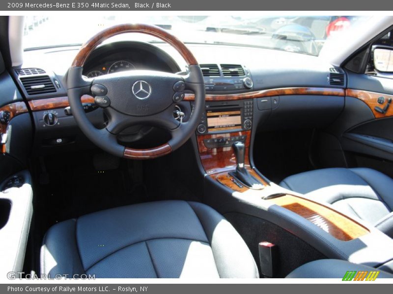 Black / Black 2009 Mercedes-Benz E 350 4Matic Sedan