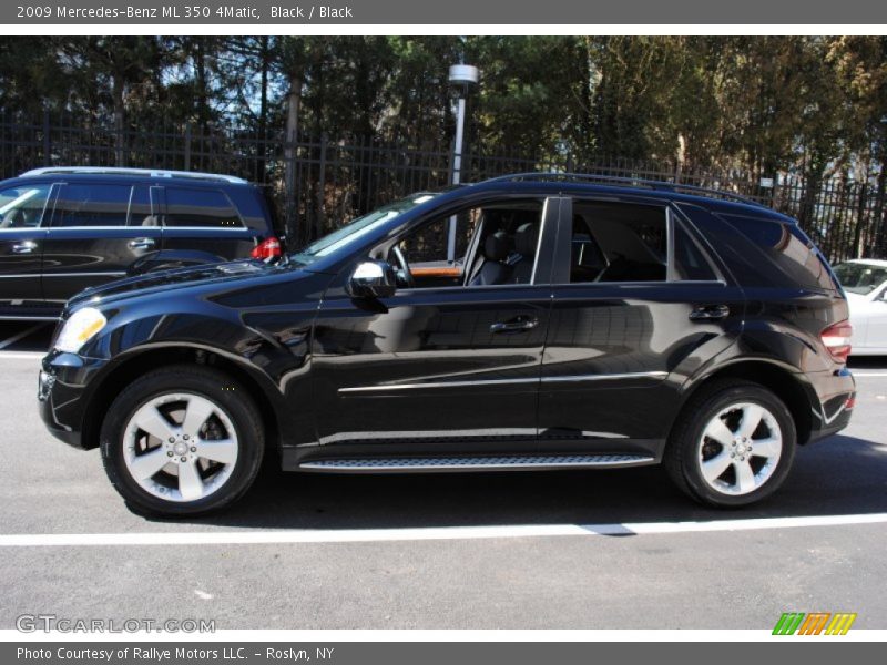 Black / Black 2009 Mercedes-Benz ML 350 4Matic