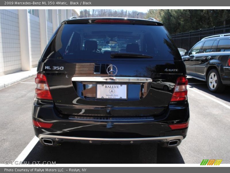 Black / Black 2009 Mercedes-Benz ML 350 4Matic