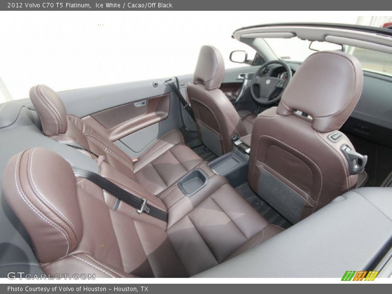  2012 C70 T5 Platinum Cacao/Off Black Interior