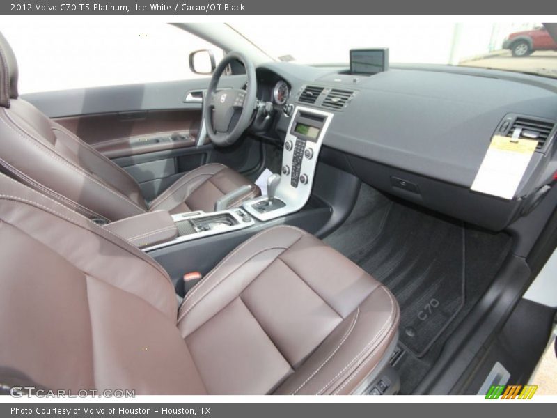 2012 C70 T5 Platinum Cacao/Off Black Interior