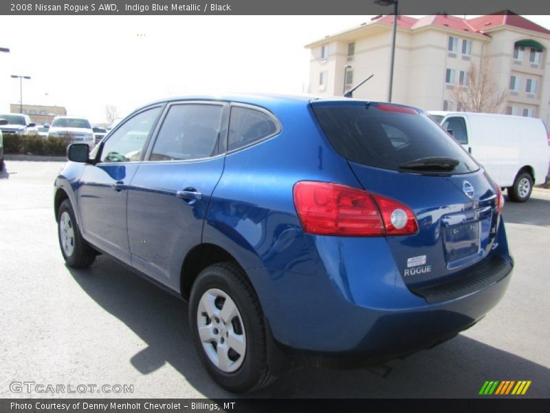 Indigo Blue Metallic / Black 2008 Nissan Rogue S AWD