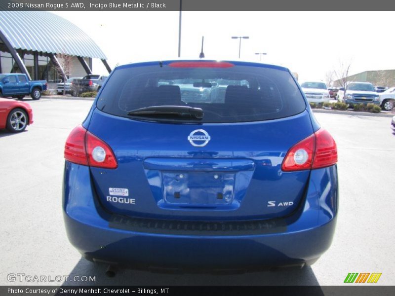 Indigo Blue Metallic / Black 2008 Nissan Rogue S AWD