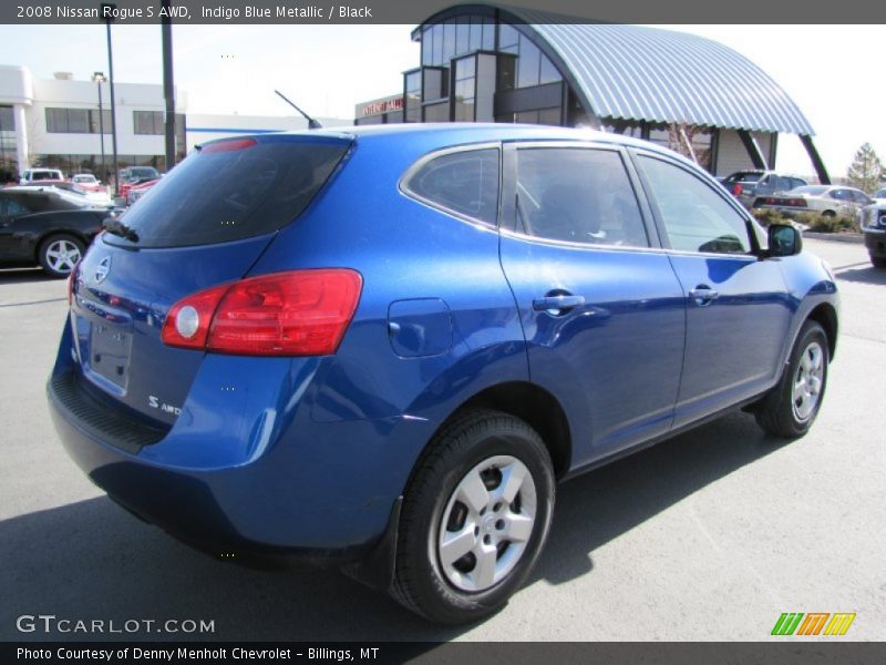 Indigo Blue Metallic / Black 2008 Nissan Rogue S AWD
