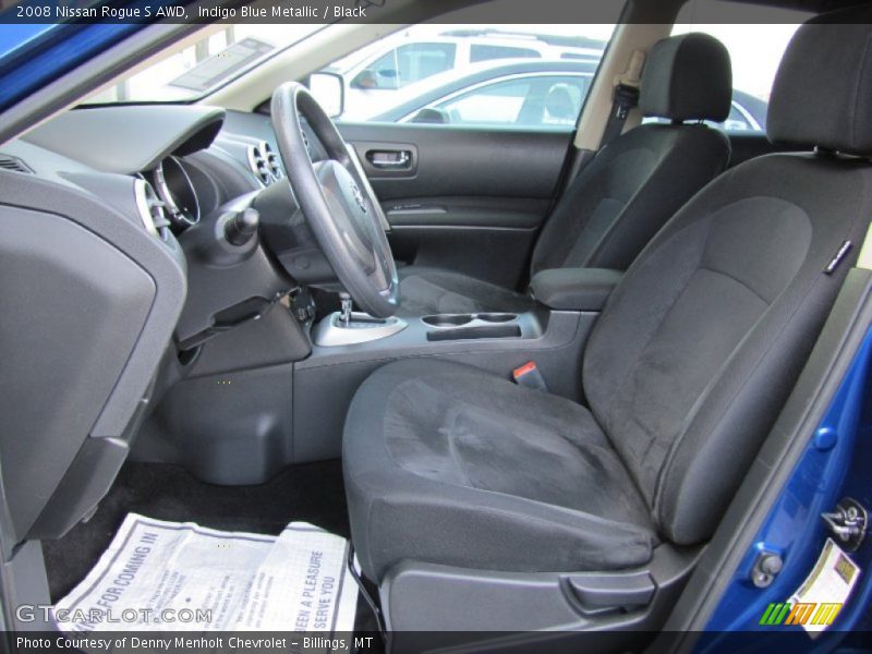 Indigo Blue Metallic / Black 2008 Nissan Rogue S AWD