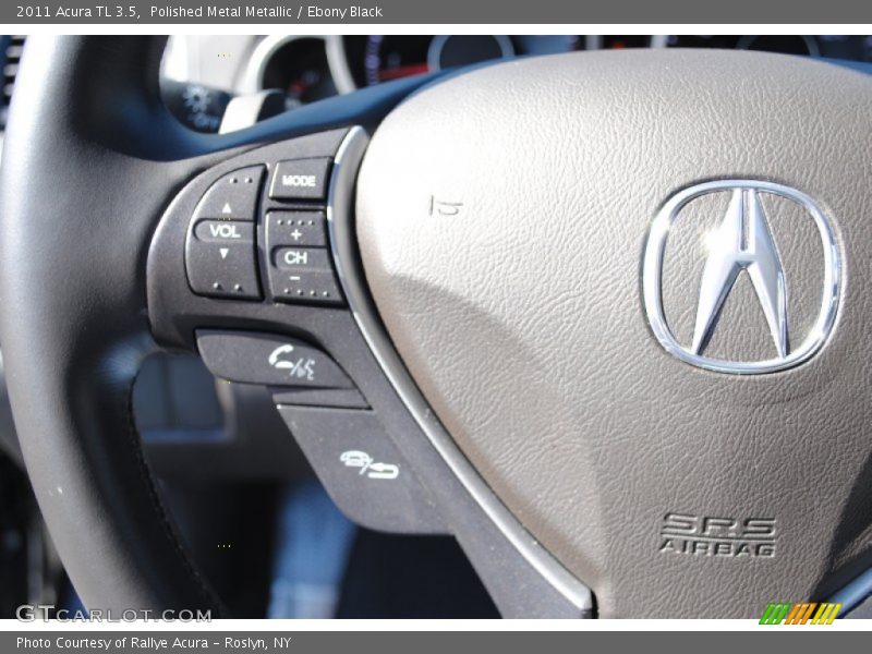 Polished Metal Metallic / Ebony Black 2011 Acura TL 3.5