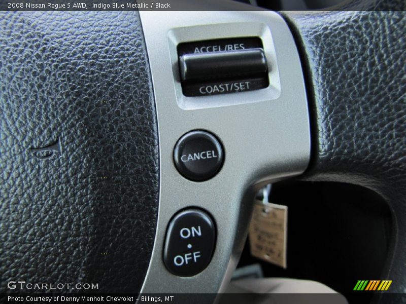 Indigo Blue Metallic / Black 2008 Nissan Rogue S AWD
