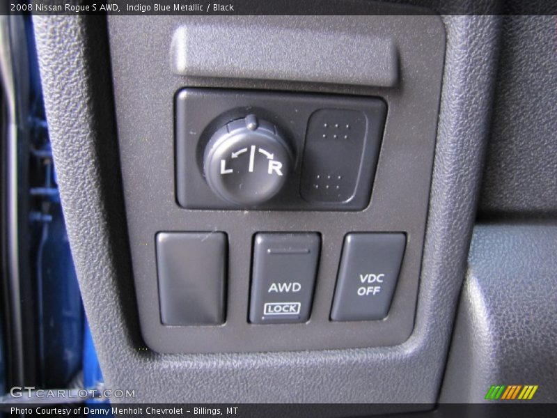 Indigo Blue Metallic / Black 2008 Nissan Rogue S AWD