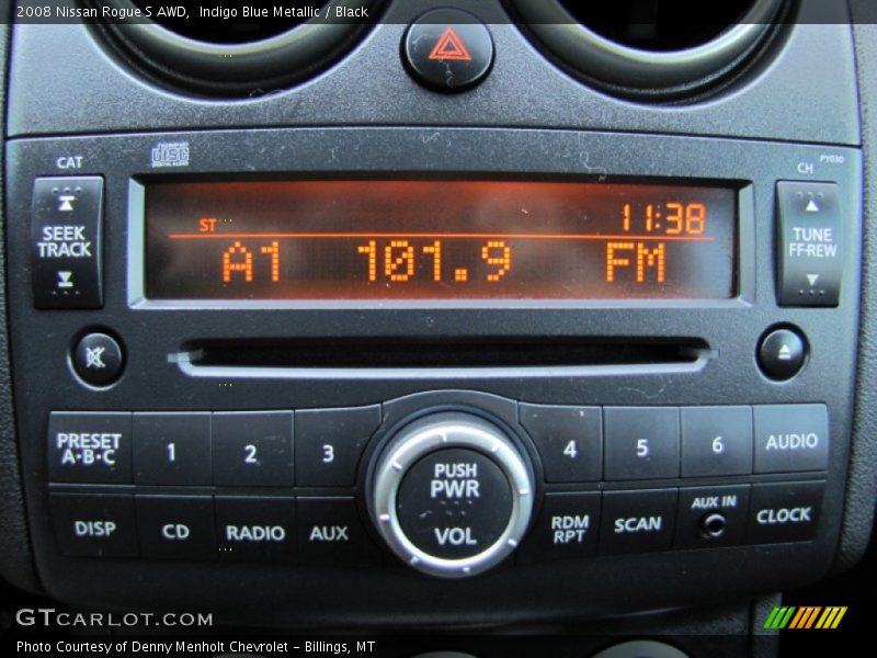 Indigo Blue Metallic / Black 2008 Nissan Rogue S AWD