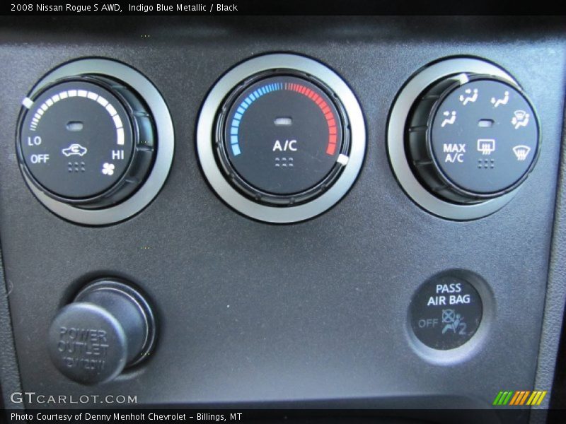 Indigo Blue Metallic / Black 2008 Nissan Rogue S AWD