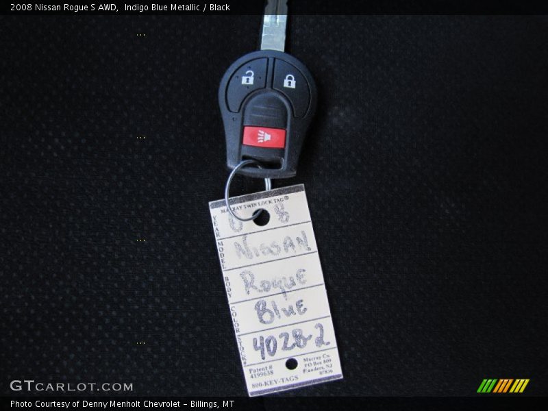 Indigo Blue Metallic / Black 2008 Nissan Rogue S AWD