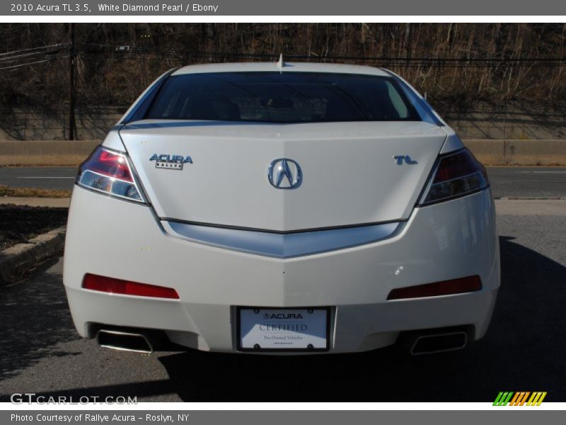 White Diamond Pearl / Ebony 2010 Acura TL 3.5