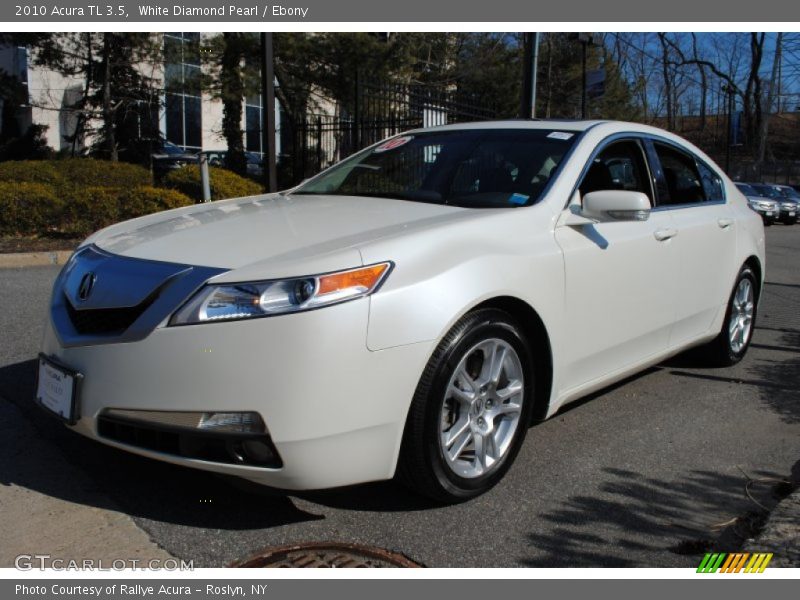 White Diamond Pearl / Ebony 2010 Acura TL 3.5