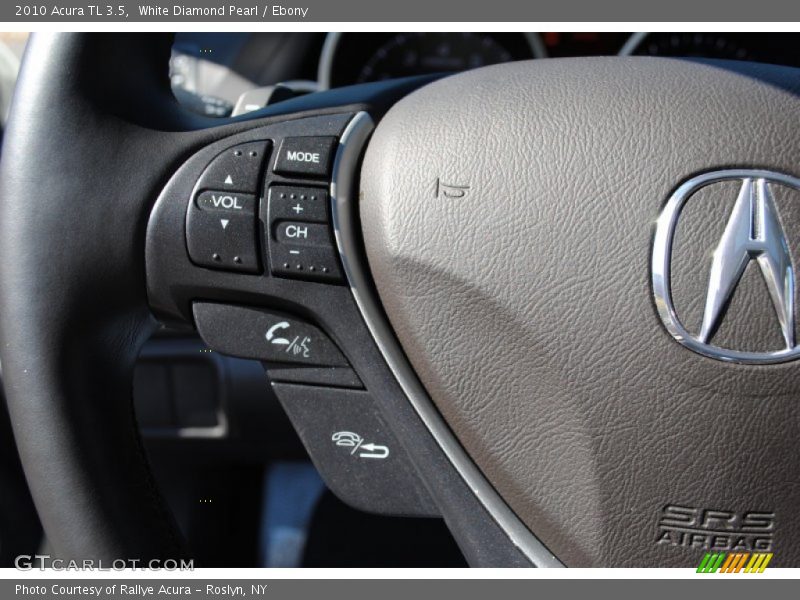 White Diamond Pearl / Ebony 2010 Acura TL 3.5