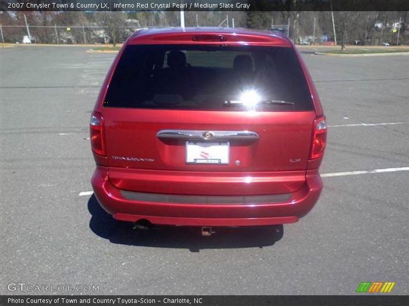 Inferno Red Crystal Pearl / Medium Slate Gray 2007 Chrysler Town & Country LX