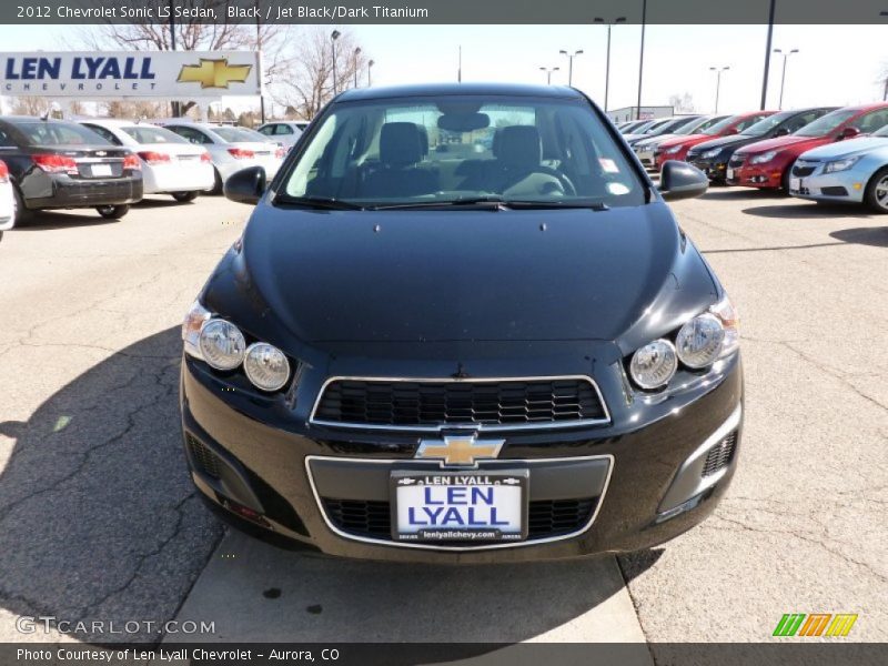 Black / Jet Black/Dark Titanium 2012 Chevrolet Sonic LS Sedan