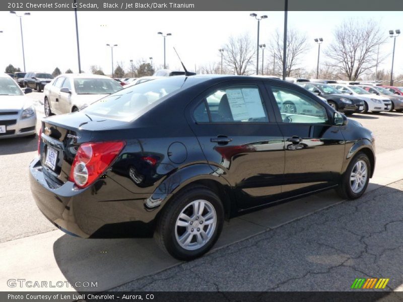 Black / Jet Black/Dark Titanium 2012 Chevrolet Sonic LS Sedan