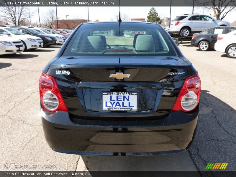 Black / Jet Black/Dark Titanium 2012 Chevrolet Sonic LS Sedan
