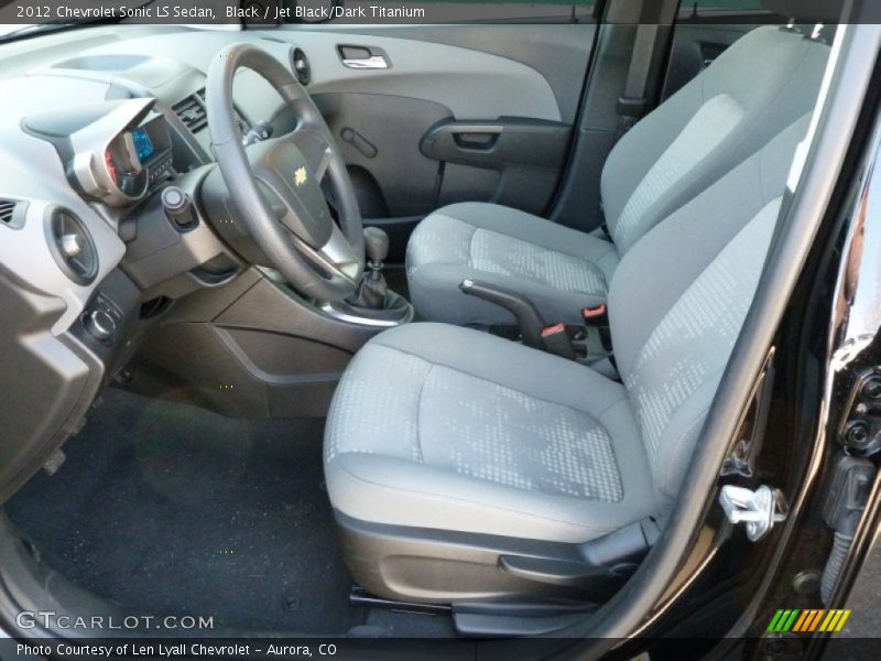 Front Seat of 2012 Sonic LS Sedan