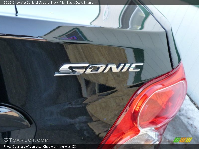 Black / Jet Black/Dark Titanium 2012 Chevrolet Sonic LS Sedan
