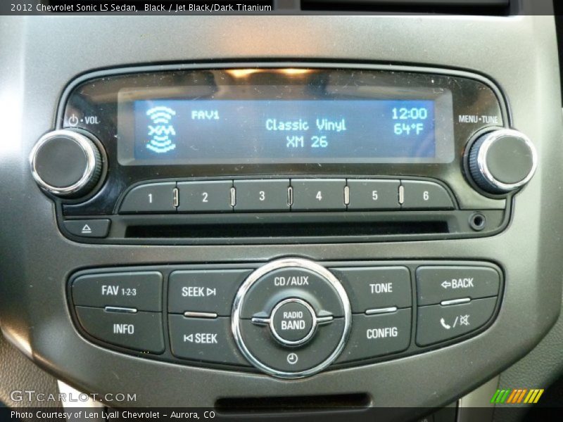 Audio System of 2012 Sonic LS Sedan