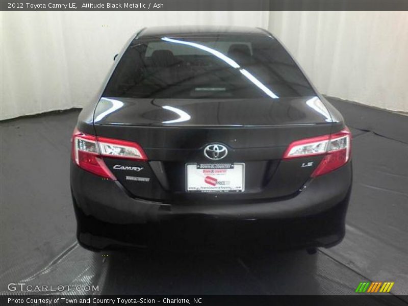 Attitude Black Metallic / Ash 2012 Toyota Camry LE