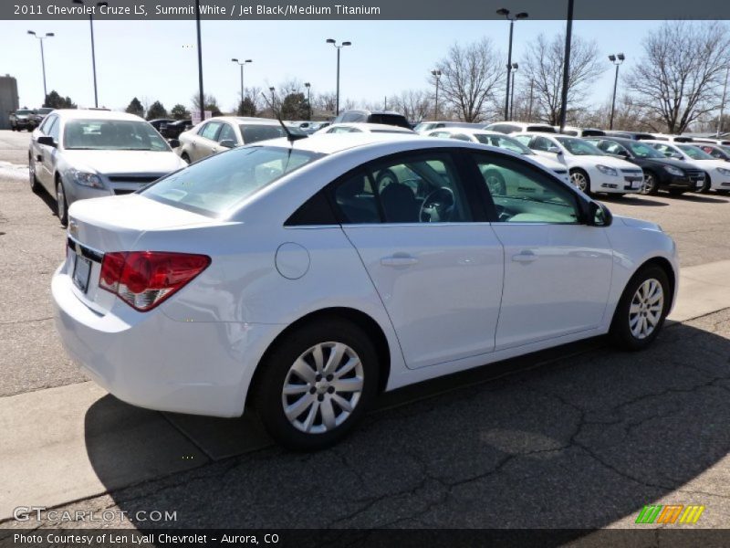 Summit White / Jet Black/Medium Titanium 2011 Chevrolet Cruze LS