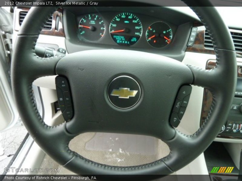 Silver Ice Metallic / Gray 2012 Chevrolet Impala LTZ