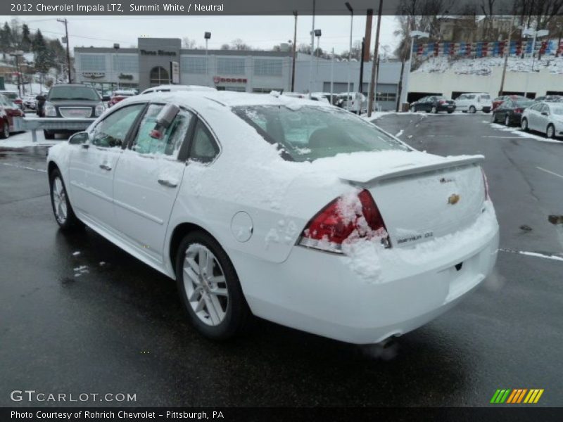 Summit White / Neutral 2012 Chevrolet Impala LTZ