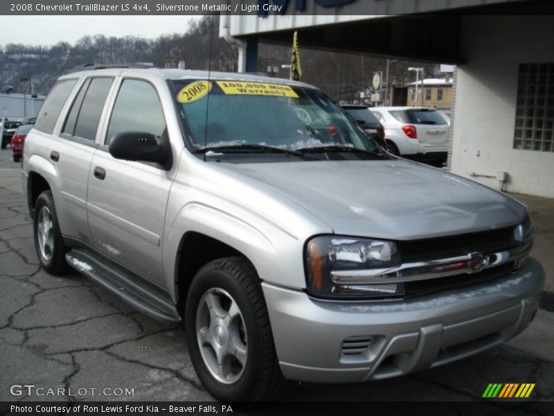 Silverstone Metallic / Light Gray 2008 Chevrolet TrailBlazer LS 4x4