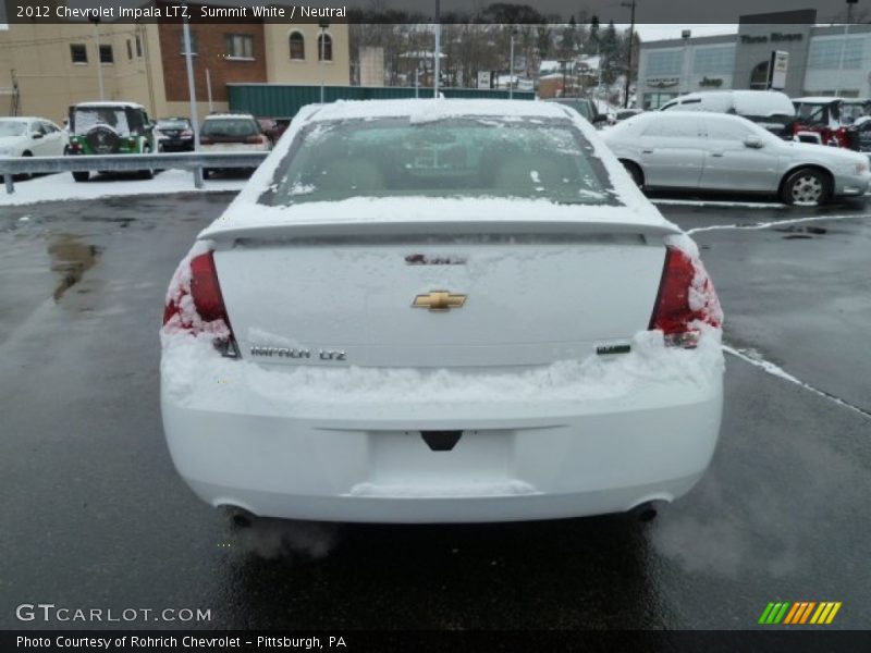 Summit White / Neutral 2012 Chevrolet Impala LTZ