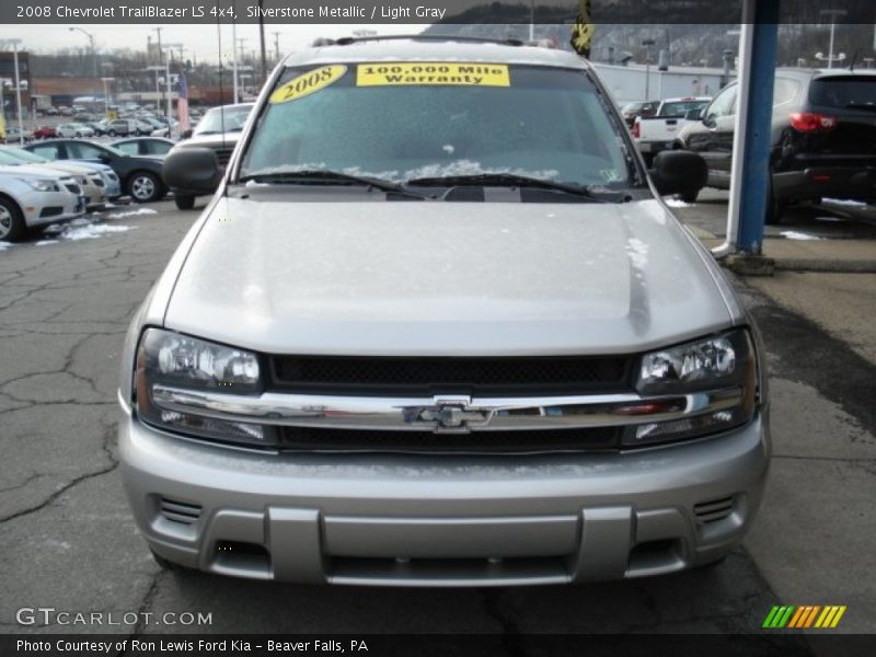 Silverstone Metallic / Light Gray 2008 Chevrolet TrailBlazer LS 4x4