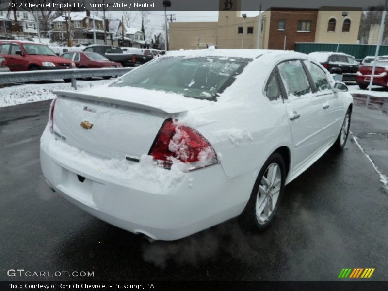 Summit White / Neutral 2012 Chevrolet Impala LTZ