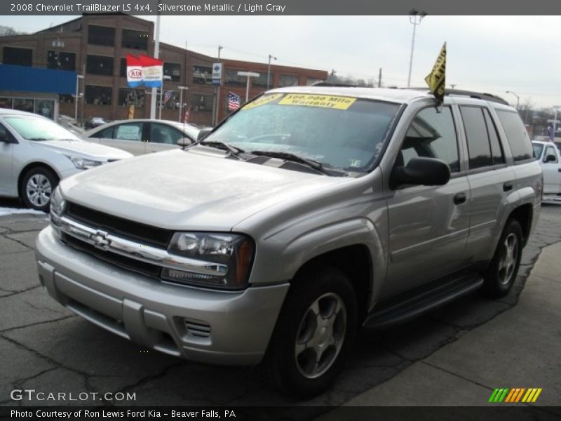 Silverstone Metallic / Light Gray 2008 Chevrolet TrailBlazer LS 4x4