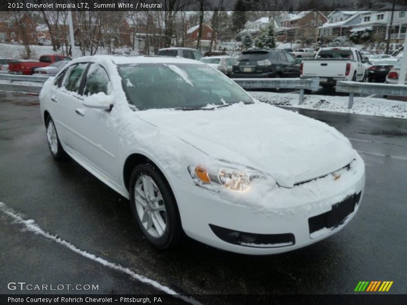 Summit White / Neutral 2012 Chevrolet Impala LTZ