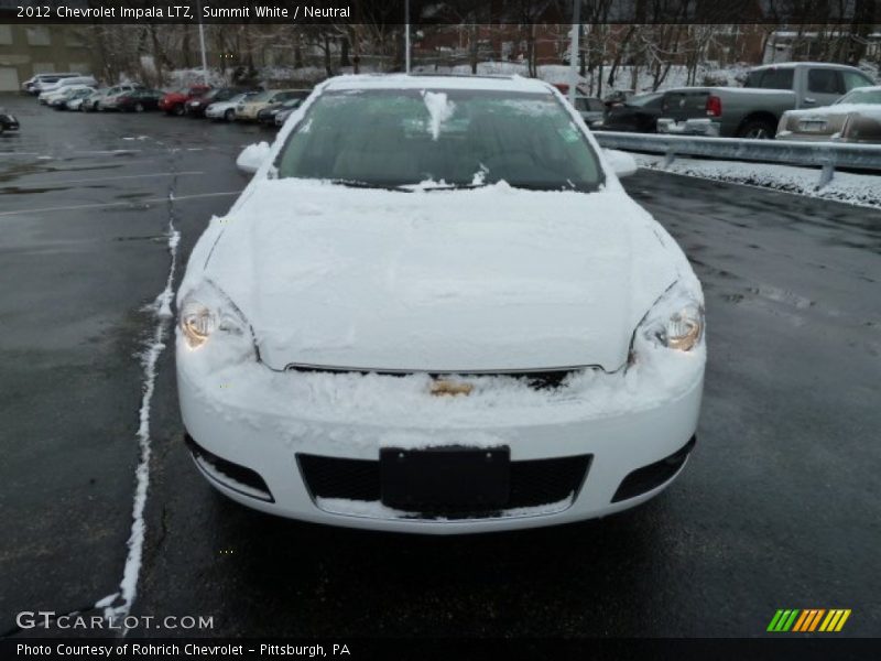 Summit White / Neutral 2012 Chevrolet Impala LTZ