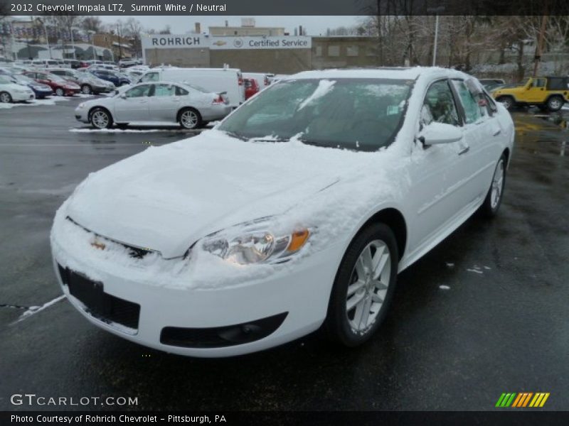 Summit White / Neutral 2012 Chevrolet Impala LTZ