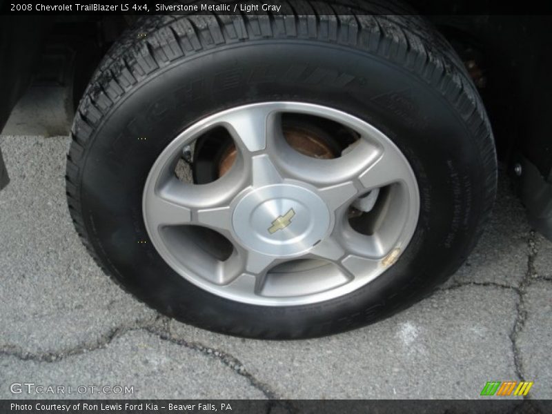 Silverstone Metallic / Light Gray 2008 Chevrolet TrailBlazer LS 4x4
