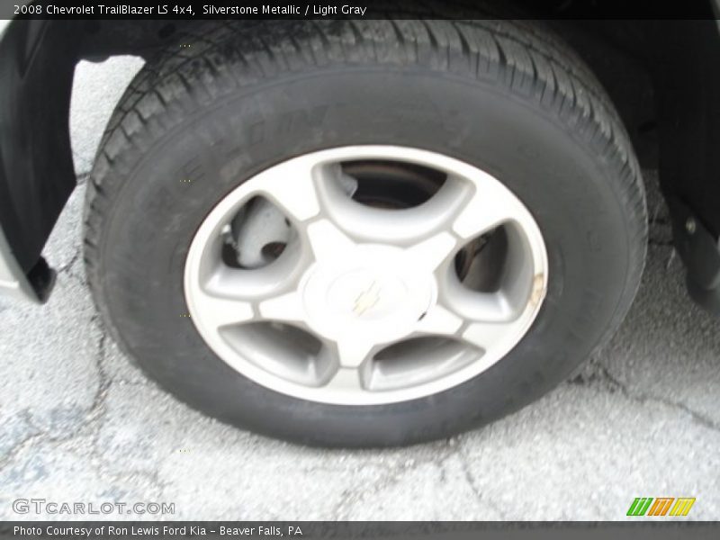 Silverstone Metallic / Light Gray 2008 Chevrolet TrailBlazer LS 4x4
