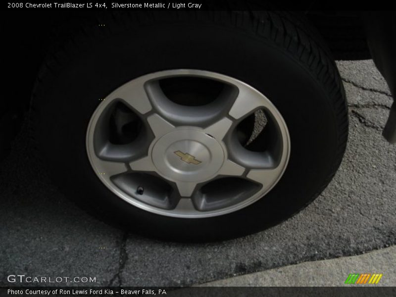 Silverstone Metallic / Light Gray 2008 Chevrolet TrailBlazer LS 4x4
