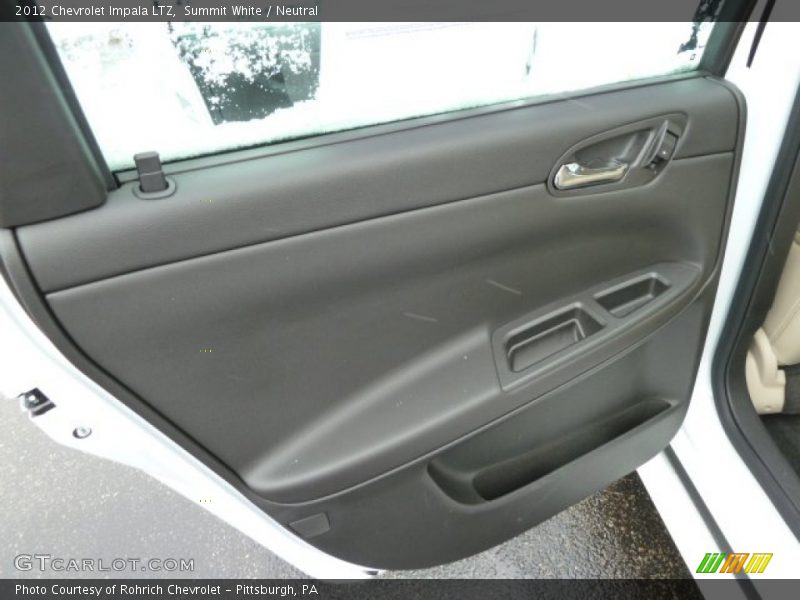 Summit White / Neutral 2012 Chevrolet Impala LTZ