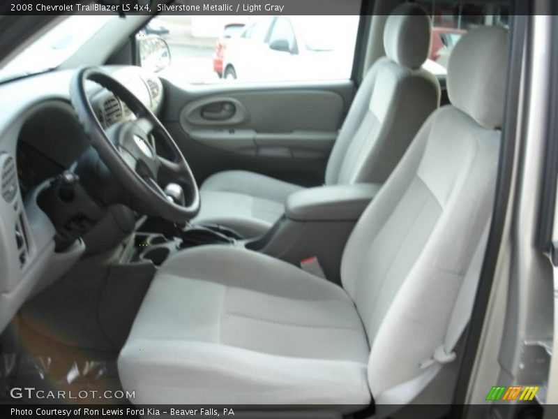 Silverstone Metallic / Light Gray 2008 Chevrolet TrailBlazer LS 4x4