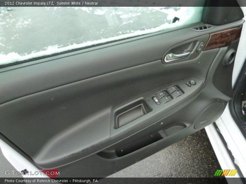 Summit White / Neutral 2012 Chevrolet Impala LTZ