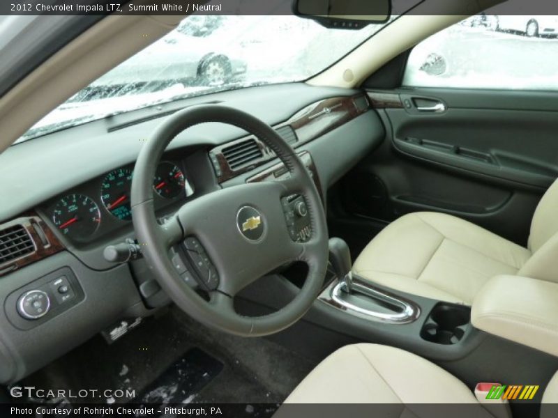 Summit White / Neutral 2012 Chevrolet Impala LTZ