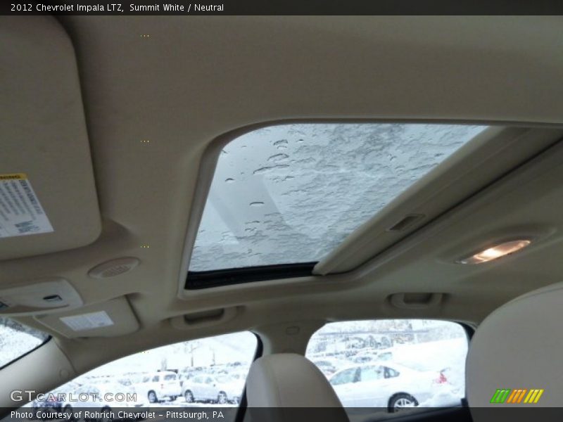Summit White / Neutral 2012 Chevrolet Impala LTZ