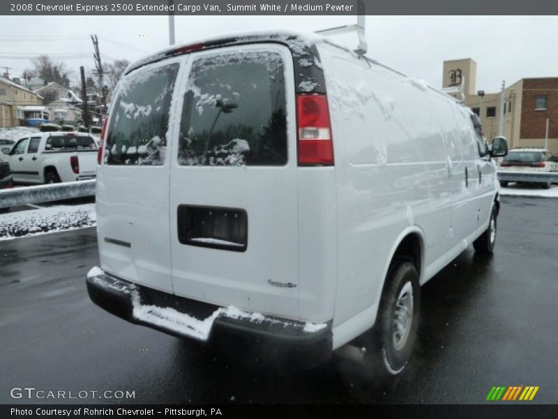 Summit White / Medium Pewter 2008 Chevrolet Express 2500 Extended Cargo Van