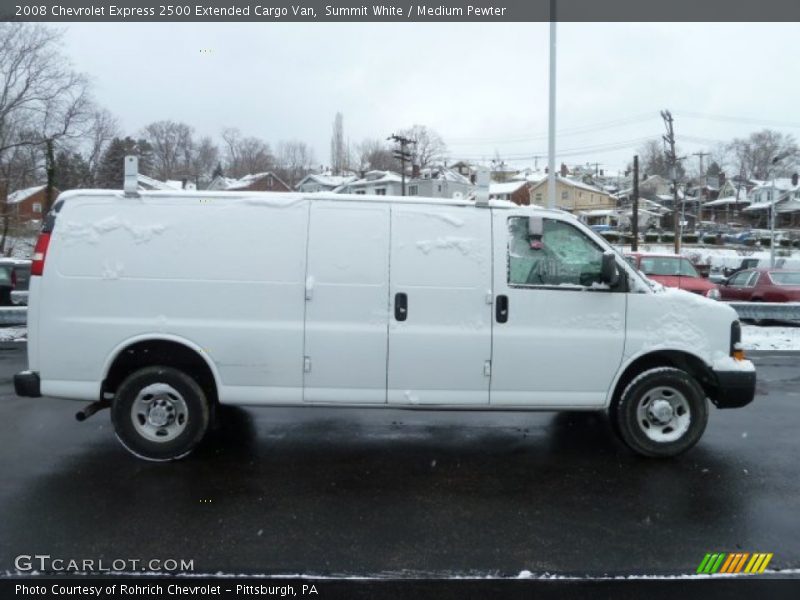 Summit White / Medium Pewter 2008 Chevrolet Express 2500 Extended Cargo Van